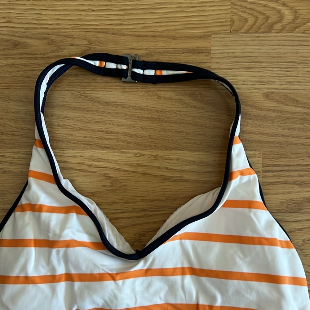 Nautical halter tankini and high cut bottom - Picture 2 of 5